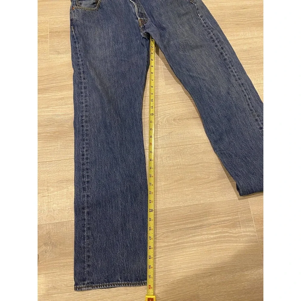 Vintage Levis 501 Denim Jeans 34 X 32 Made in USA 80s 90s 501XX Dark Wash RARE